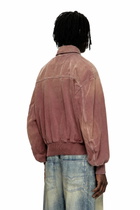 Diesel Jacket in coloured herringbone denim - Denim Jackets - Unisex - Brown