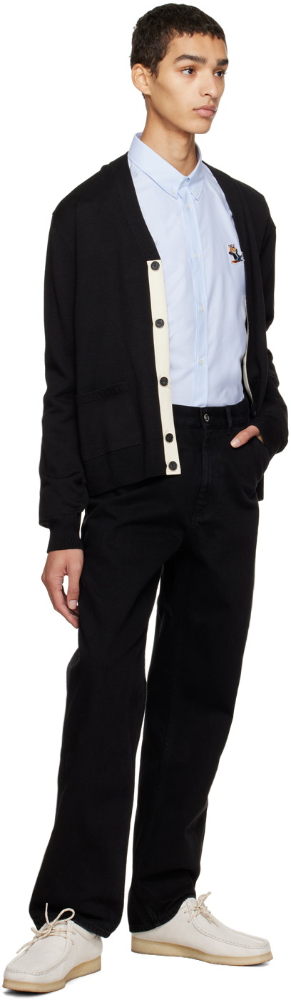 Maison Kitsuné Black Worker Jeans