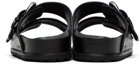 Marine Serre Black Leather Sandals