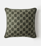 Gucci GG wool and cashmere jacquard cushion