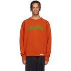 Wacko Maria Orange Disco Washed Heavy Weight Sweatshirt