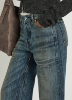 Our Legacy Treble Cut Wide-leg Denim Jeans Navy