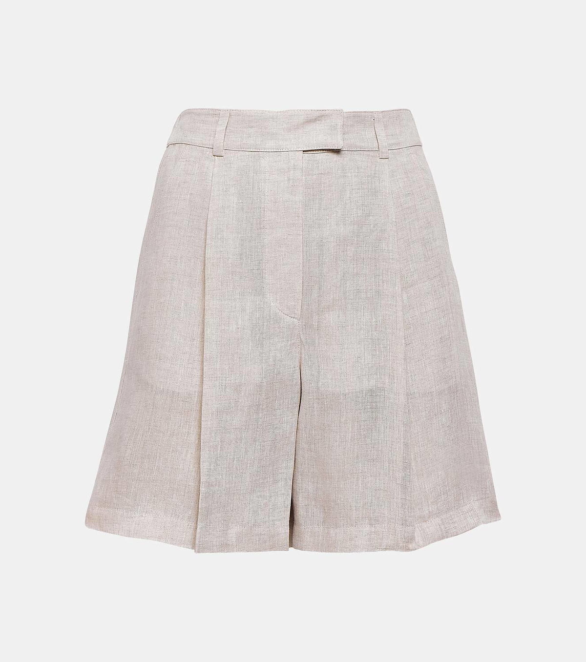 ショーツ BRUNELLO CUCINELLI LINEN SHORTS BRUNELLO CUCINELLI Pleated linen shorts | NET-A-PORTER