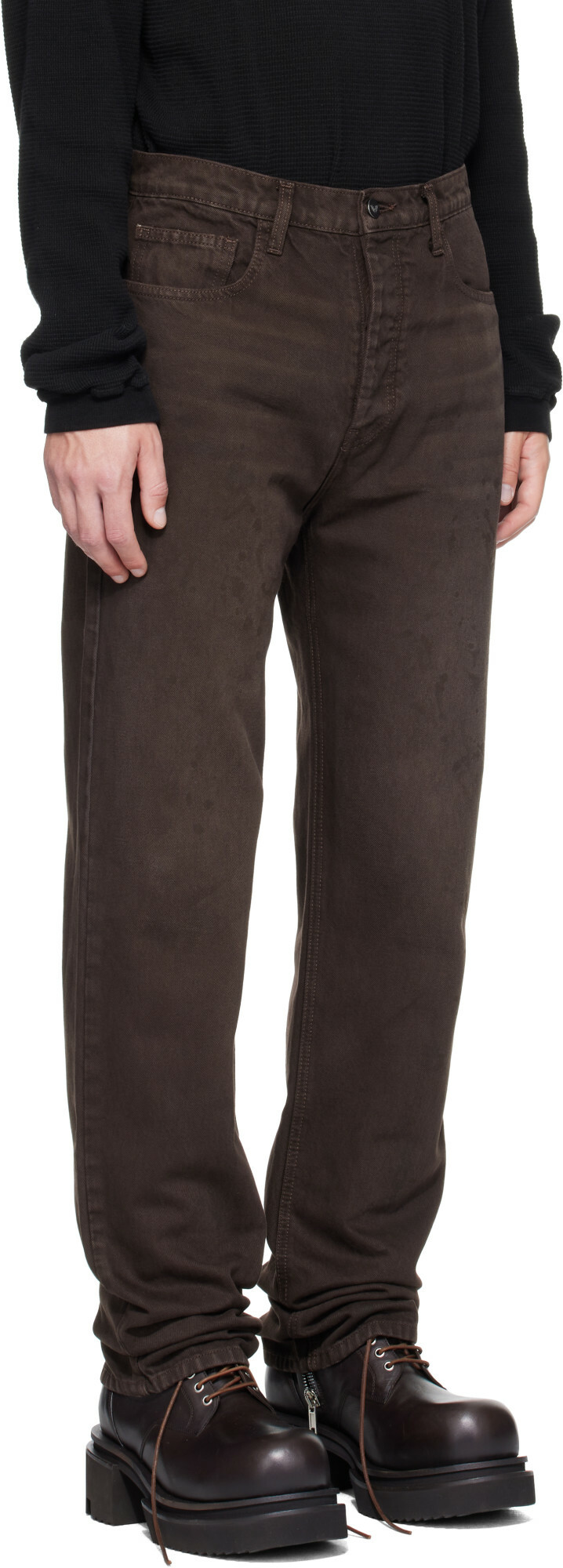 ALEXANDER DIGENOVA Brown Painter Jeans