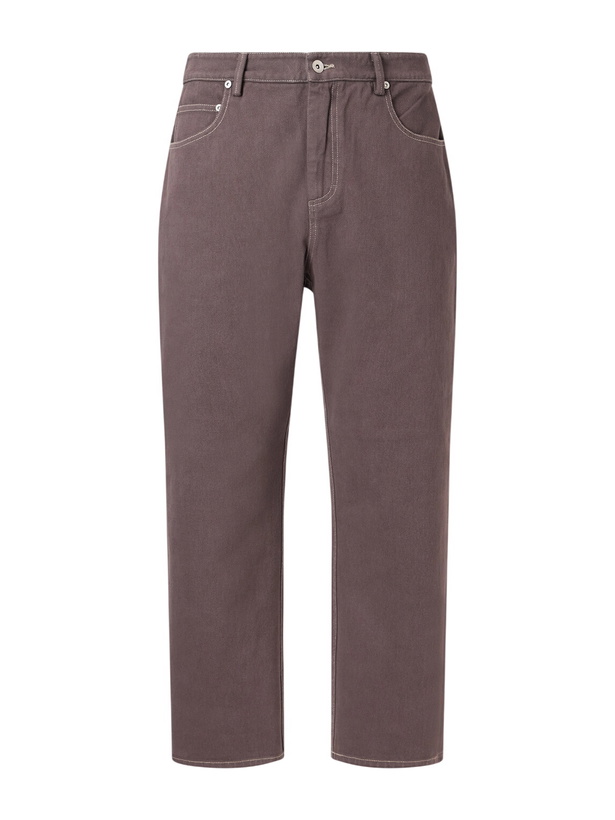 Photo: Folk - Barrel-Leg Jeans - Brown