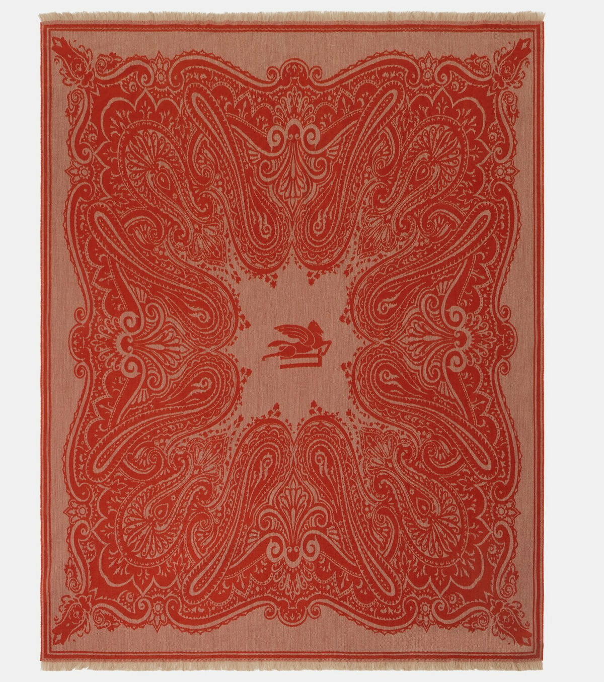 Etro Paisley wool jacquard throw