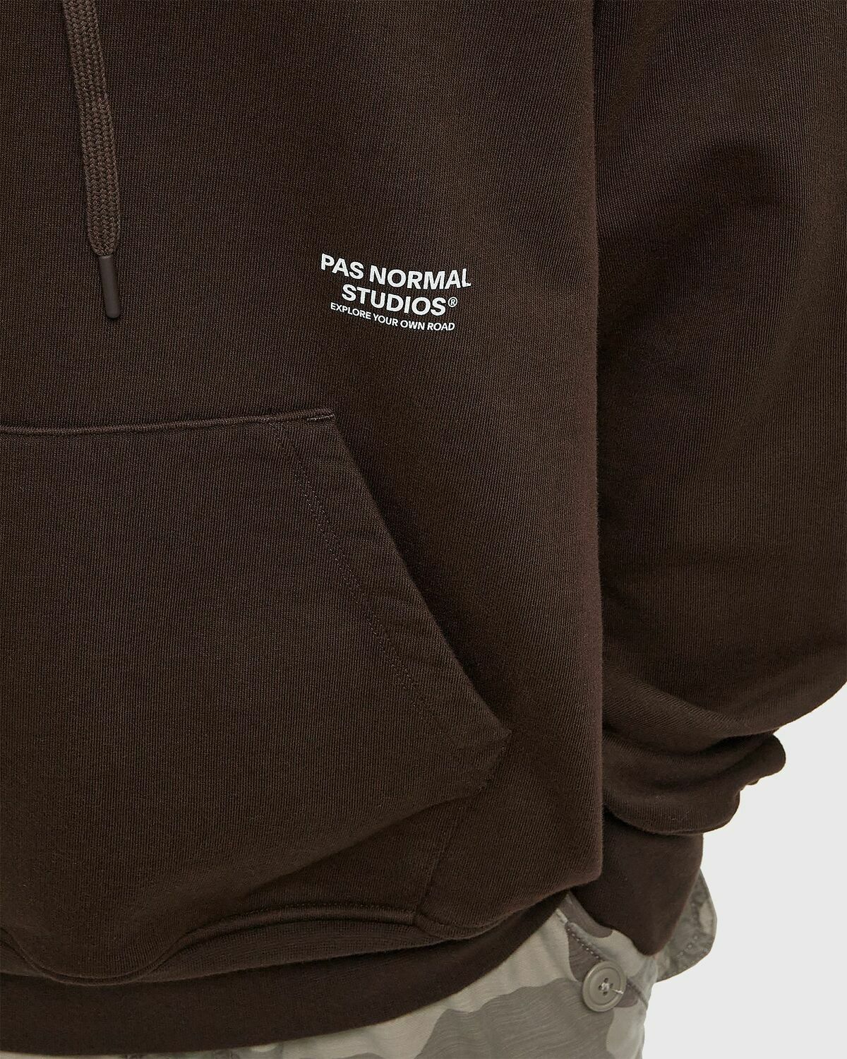 Pas Normal Studios Off-Race Hoodie Brown Mens Hoody