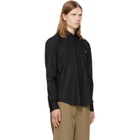 Hugo Black Stretch-Cotton Canvas Slim-Fit Shirt