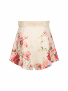 ZIMMERMANN Lightburst Printed Linen Tuck Short