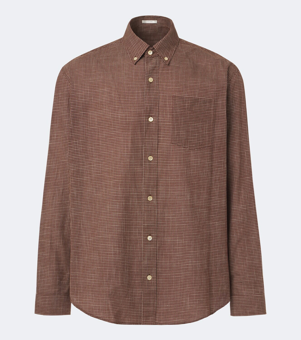 The Row Pompeo checked cotton flannel shirt