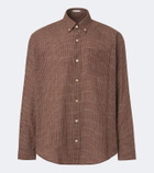 The Row Pompeo checked cotton flannel shirt