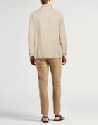 120% Lino Mens Shirt in Beige