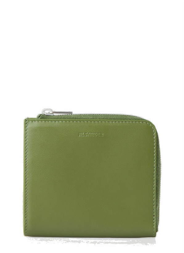 Photo: Zip Up Card Wallet in Green