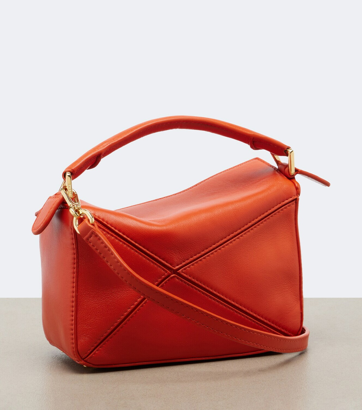 Loewe Puzzle Featherlight Mini leather top-handle bag