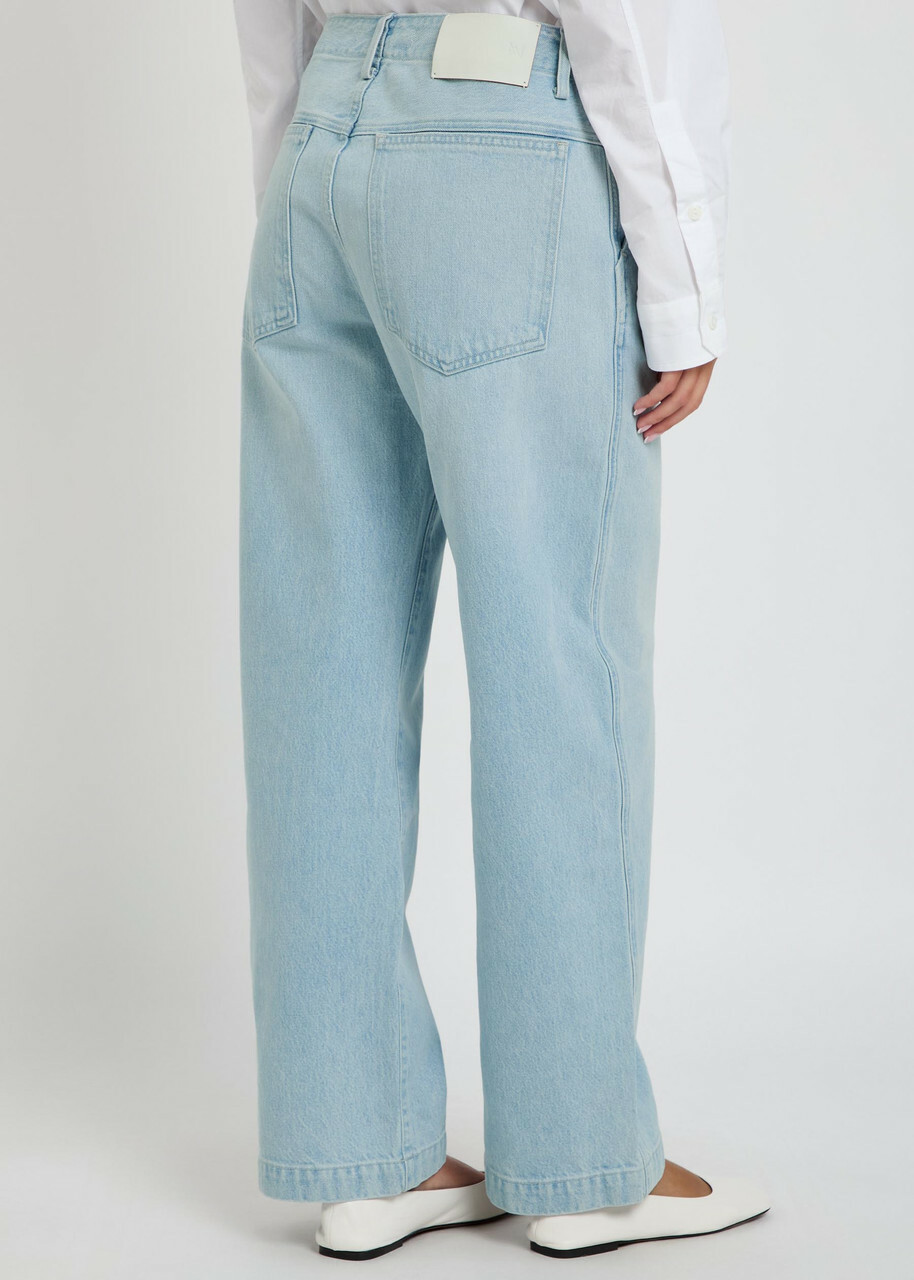 Agolde X Maria Mcmanus Wide-leg Jeans Light Blue