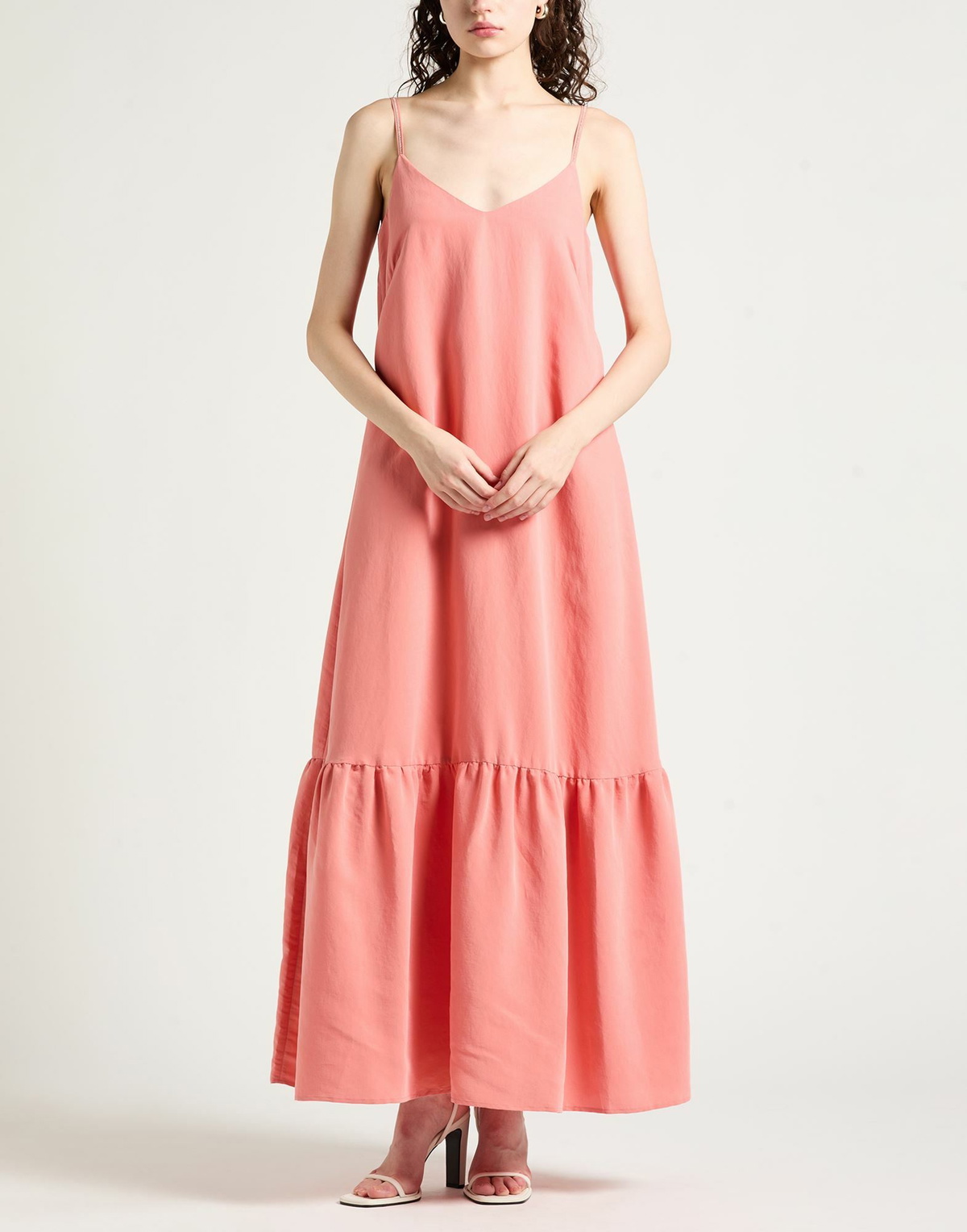 Peserico Womens Maxi dress in Salmon pink