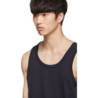 Dries Van Noten Navy Hawkes Tank Top