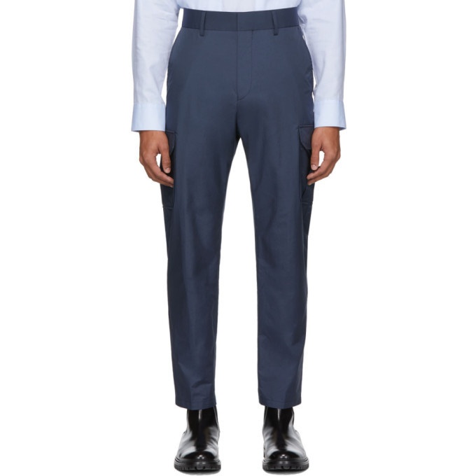 Photo: Tiger of Sweden SSENSE Exclusive Blue Clone Cargo Pants