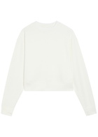 Varley Tasmin Cropped Stretch-jersey Sweatshirt White