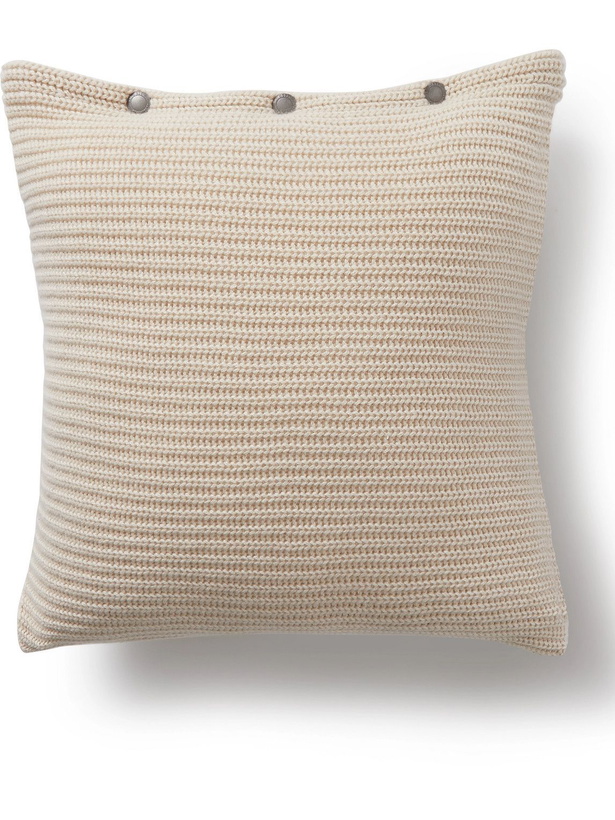 Photo: Brunello Cucinelli - Ribbed Cashmere Down Cushion