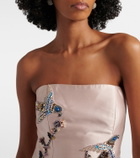 Costarellos Mavia embellished bustier gown