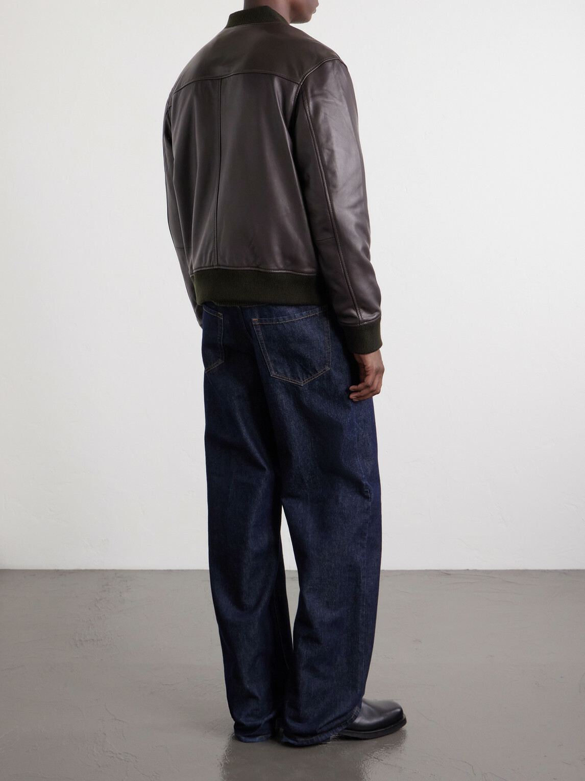 Officine Générale - Maony Leather Jacket - Brown