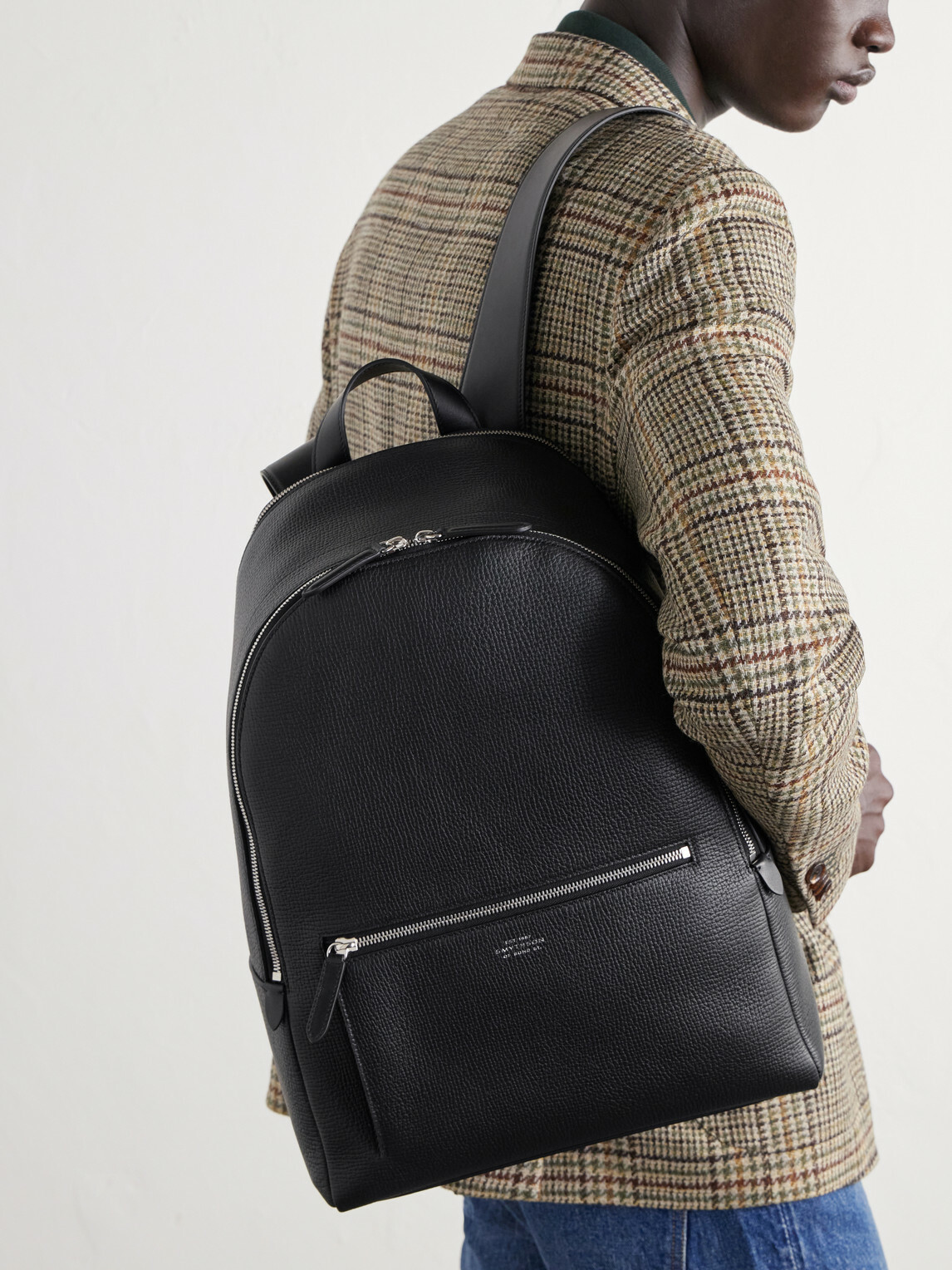 Smythson - Full-Grain Leather Backpack