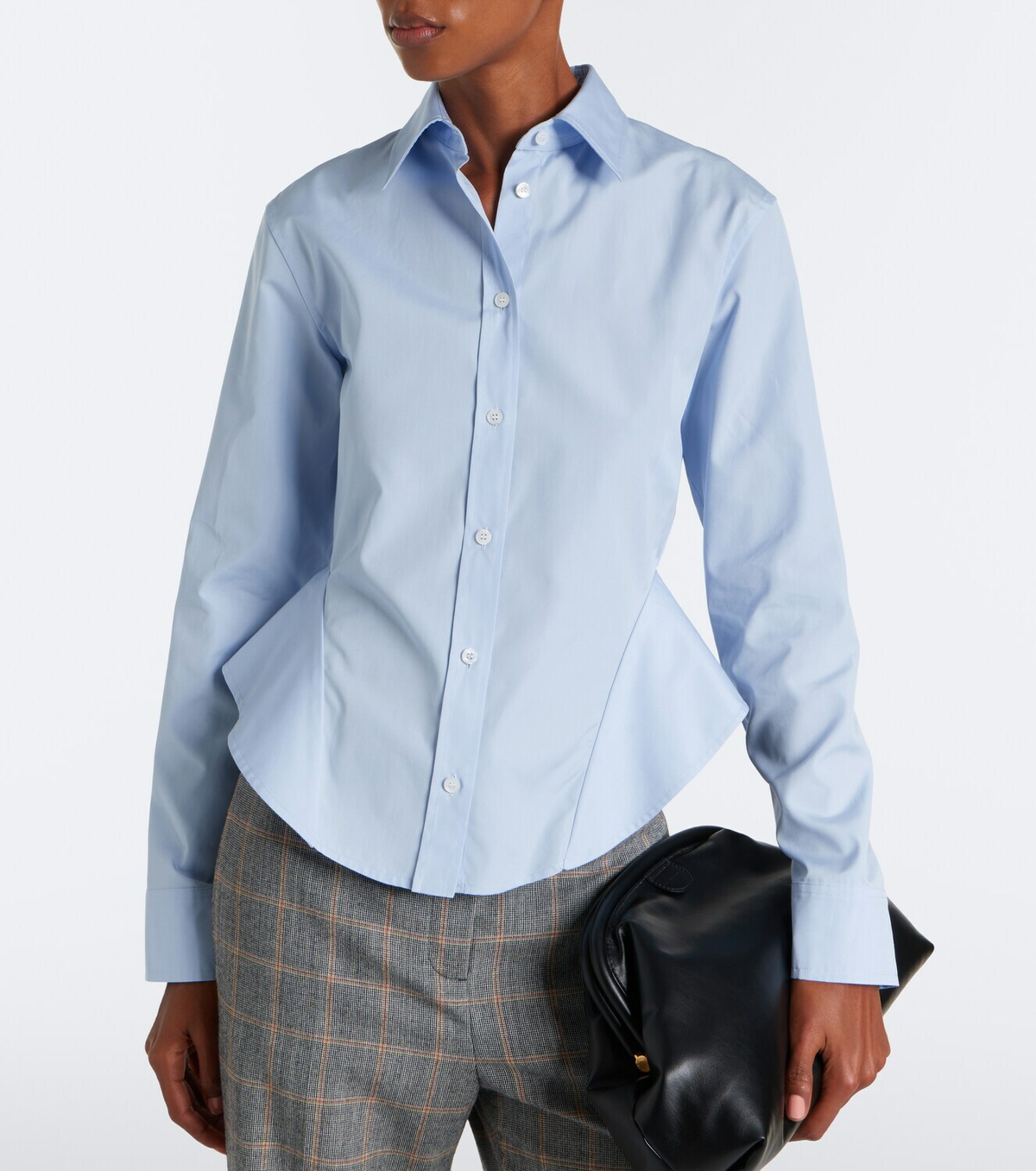 Stella McCartney Peplum cotton poplin shirt