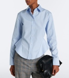 Stella McCartney Peplum cotton poplin shirt