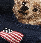 Ralph Lauren Purple Label - Bear-Intarsia Cashmere Sweater - Men - Navy