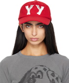 OPEN YY Red 'Yy' Wool Heart Bone Ball Cap