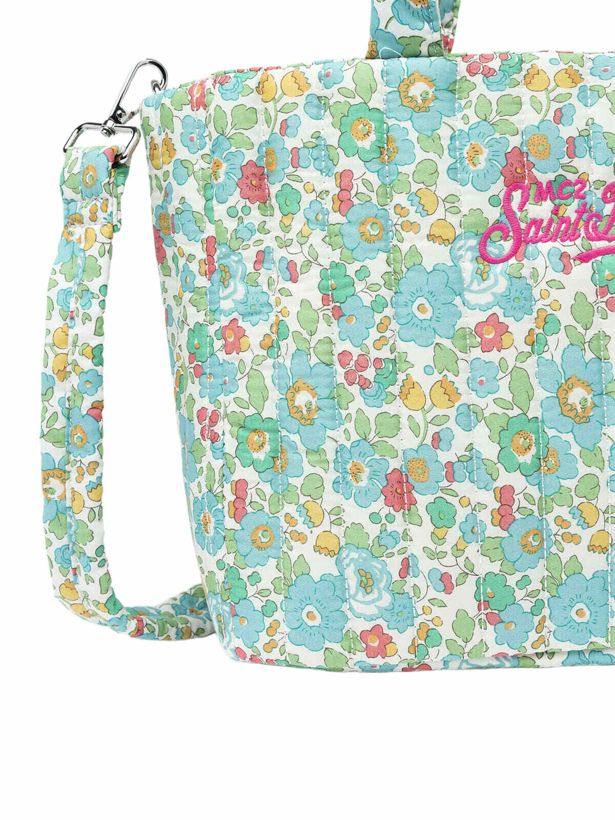 MC2 Saint Barth Betsy Quilted Soft Tote Mid Bag | Made With Liberty Fabric