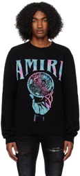 AMIRI Black Crystal Ball Sweater