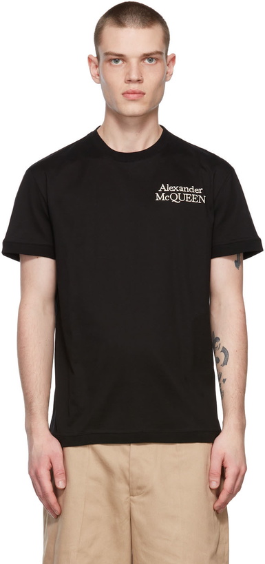 Photo: Alexander McQueen Black Logo T-Shirt