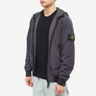 Stone Island Men's Reversible Polartec Hooded Jacket in Charcoal