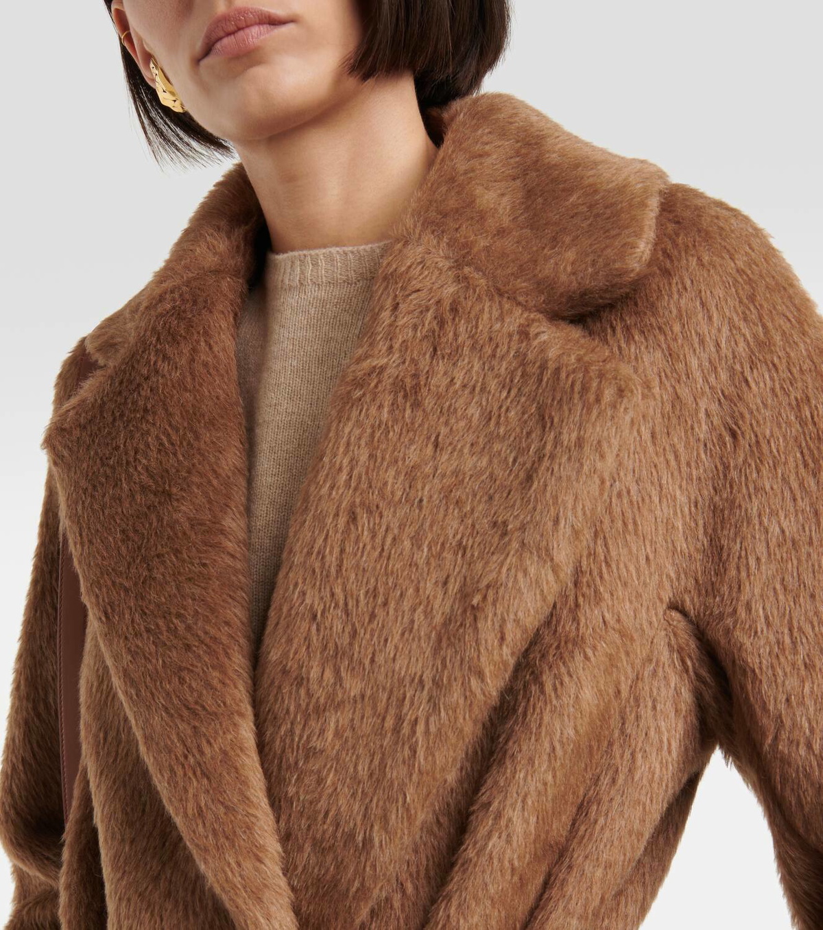 S Max Mara Borbone alpaca, wool, and cashmere coat S Max Mara