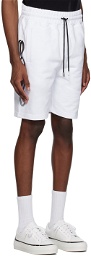GCDS White Printed Shorts