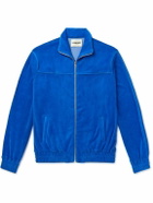POLITE WORLDWIDE® - Hemp and Cotton-Blend Velour Track Jacket - Blue