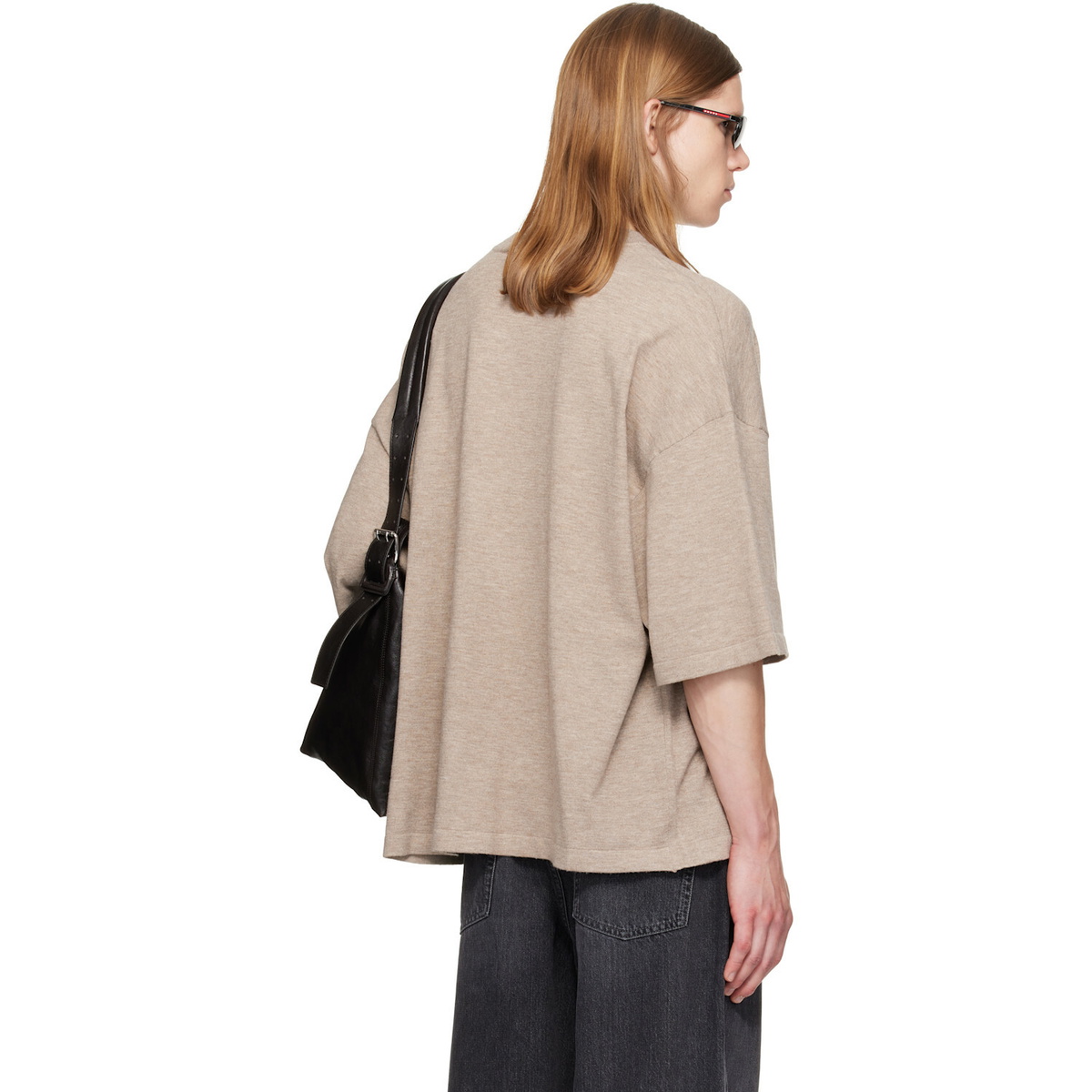 Fear of God ESSENTIALS Beige Soft Knit T-shirt