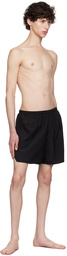 Acne Studios Black Relaxed-Fit Swim Shorts