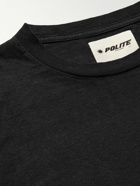 POLITE WORLDWIDE® - Printed Cotton-Jersey T-Shirt - Black