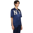 Gucci Blue NY Yankees Edition Patch Shirt