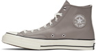 Converse Gray Leather Chuck 70 Hi Sneakers