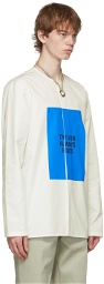 Jil Sander White & Blue Heavy Poplin Shirt
