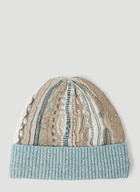 Camouflage Beanie Hat in Light Blue