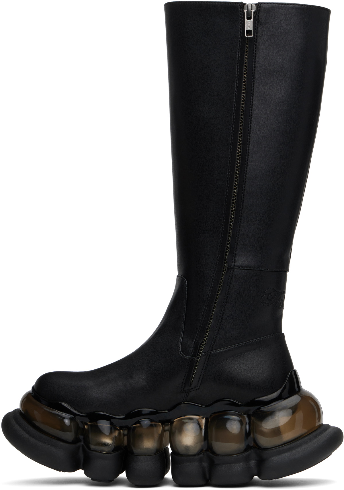I'm Sorry by Petra Collins SSENSE Exclusive Black JennyFax & MIKIOSAKABE Edition Tall Boots