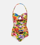 Dolce&Gabbana Floral cutout swimsuit