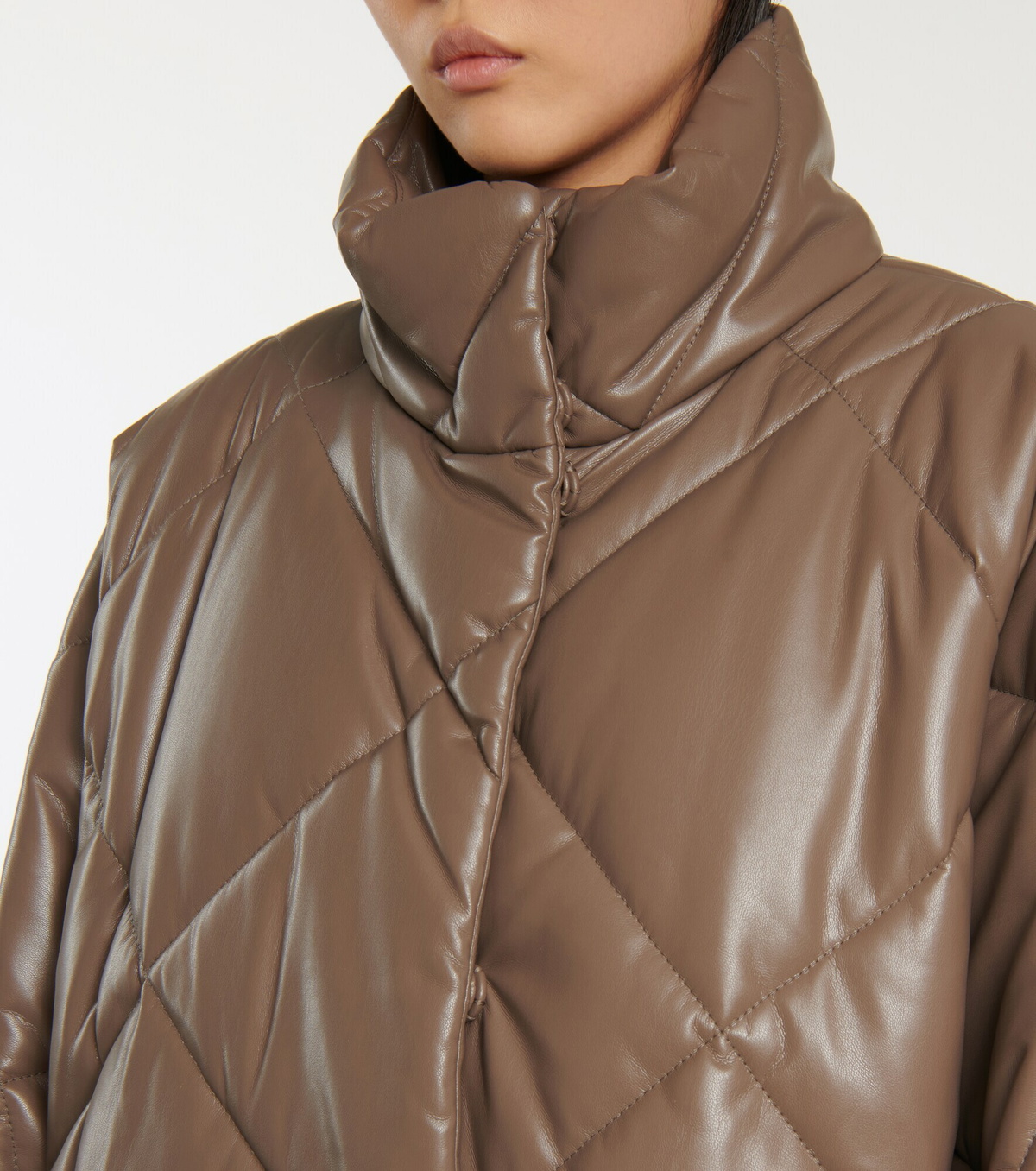 Stand Studio Anissa quilted faux leather coat Stand Studio