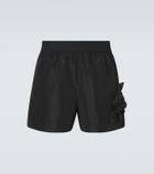 Simone Rocha Floral-appliqué shorts