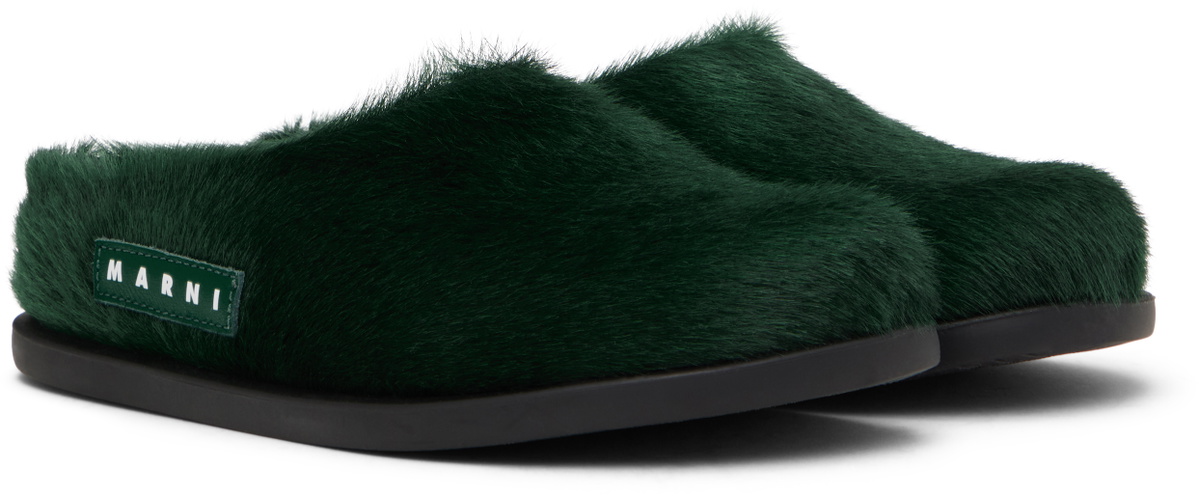 Marni Kids Green Fussbett Sabot Mules Marni display picture 2